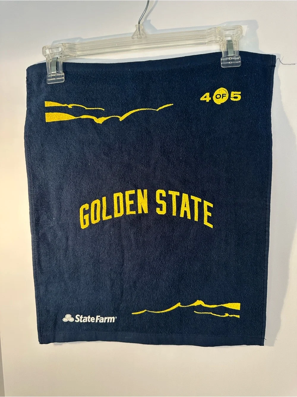 Golden State Warriors set of 2 hand / splash towels